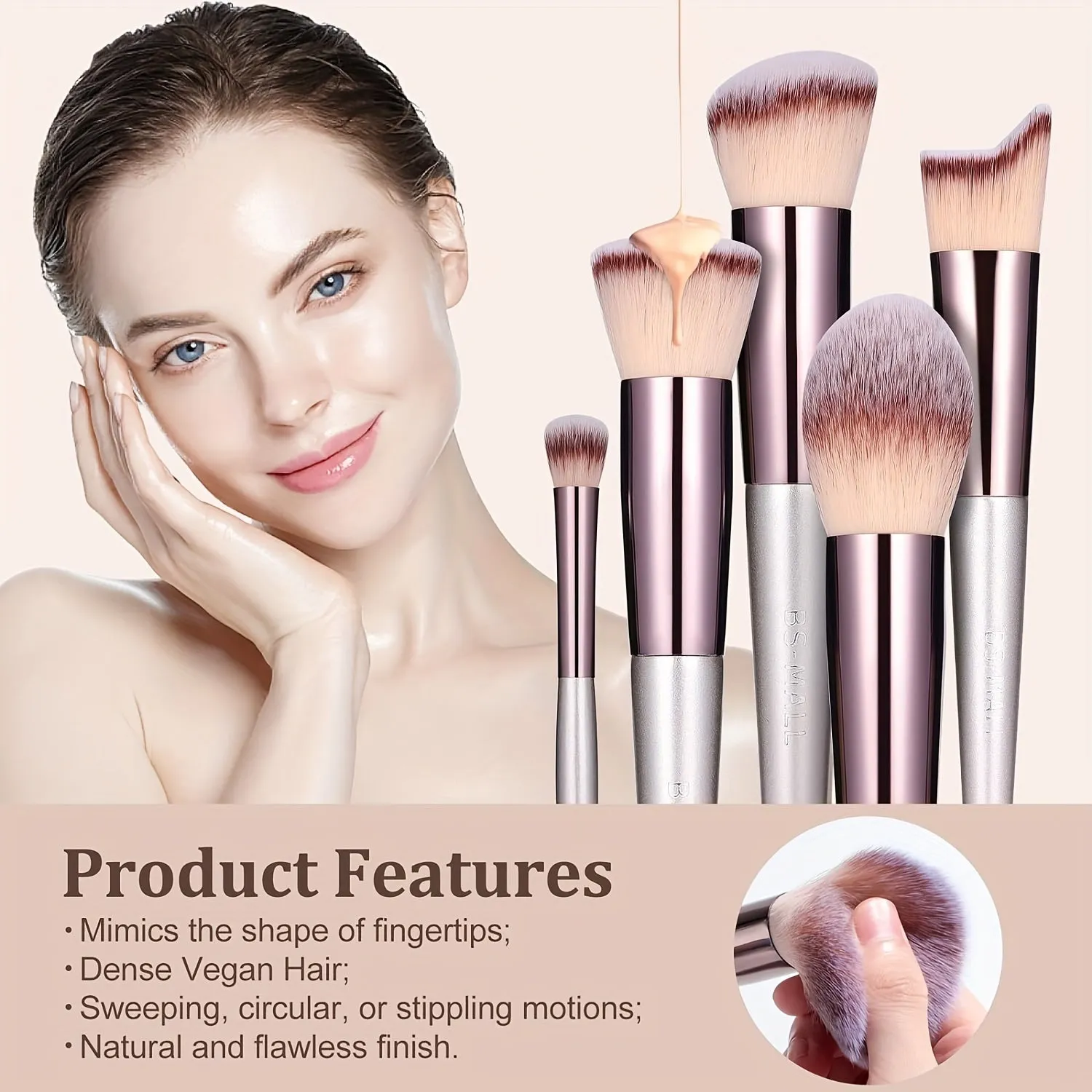 Gold Makeup Brush Set