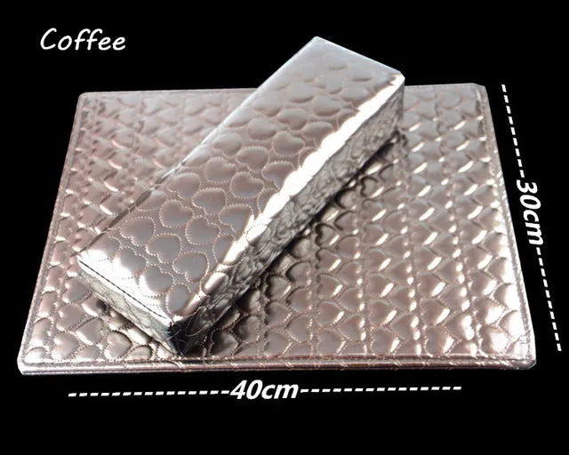 gold silver color fashion SOFT Hand Holder Cushion Pillow Nail Arm Rest for nail art manicure nail tools