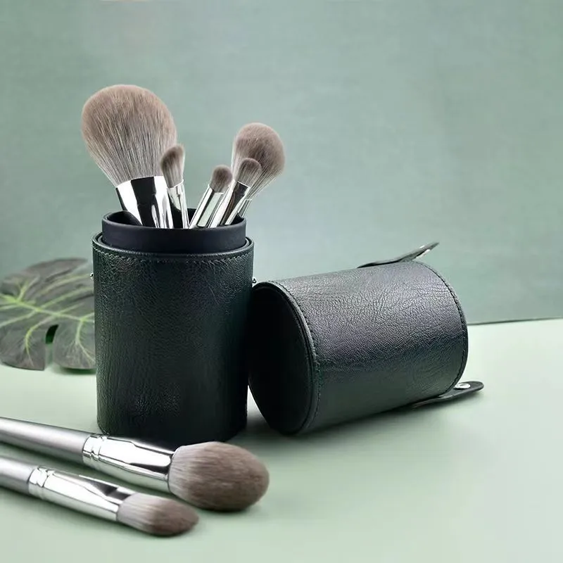 Green Cloud 14-piece makeup brush set for beginners, super soft, complete set of beauty tools, loose powder eye shadow brush, supports dropshipping