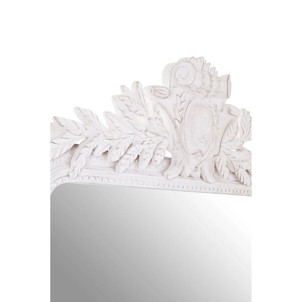 Grey Crested Mirror / Overmantle - 125cm