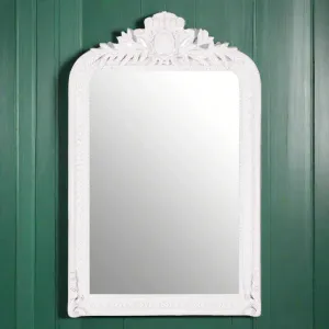 Grey Crested Mirror / Overmantle - 125cm