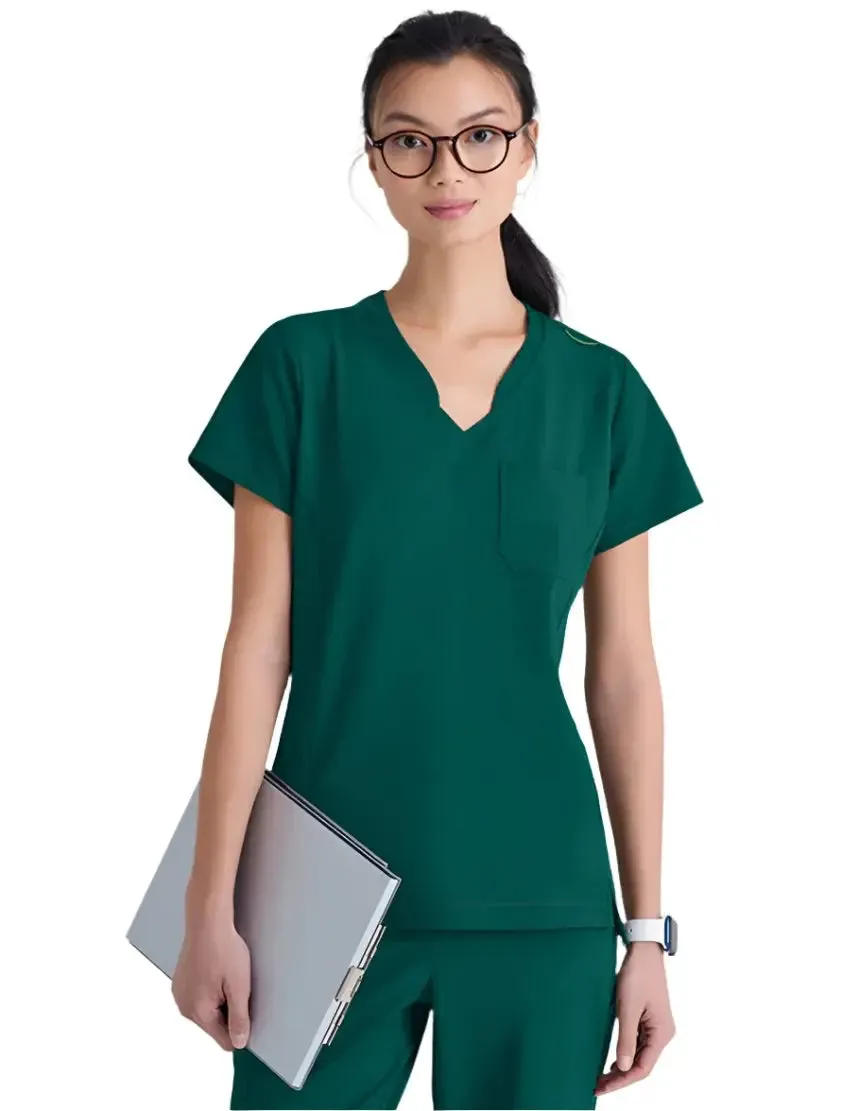 Grey's Anatomy™ Evolve by Barco Sway 1-Pocket Banded V-Neck  Scrub Top