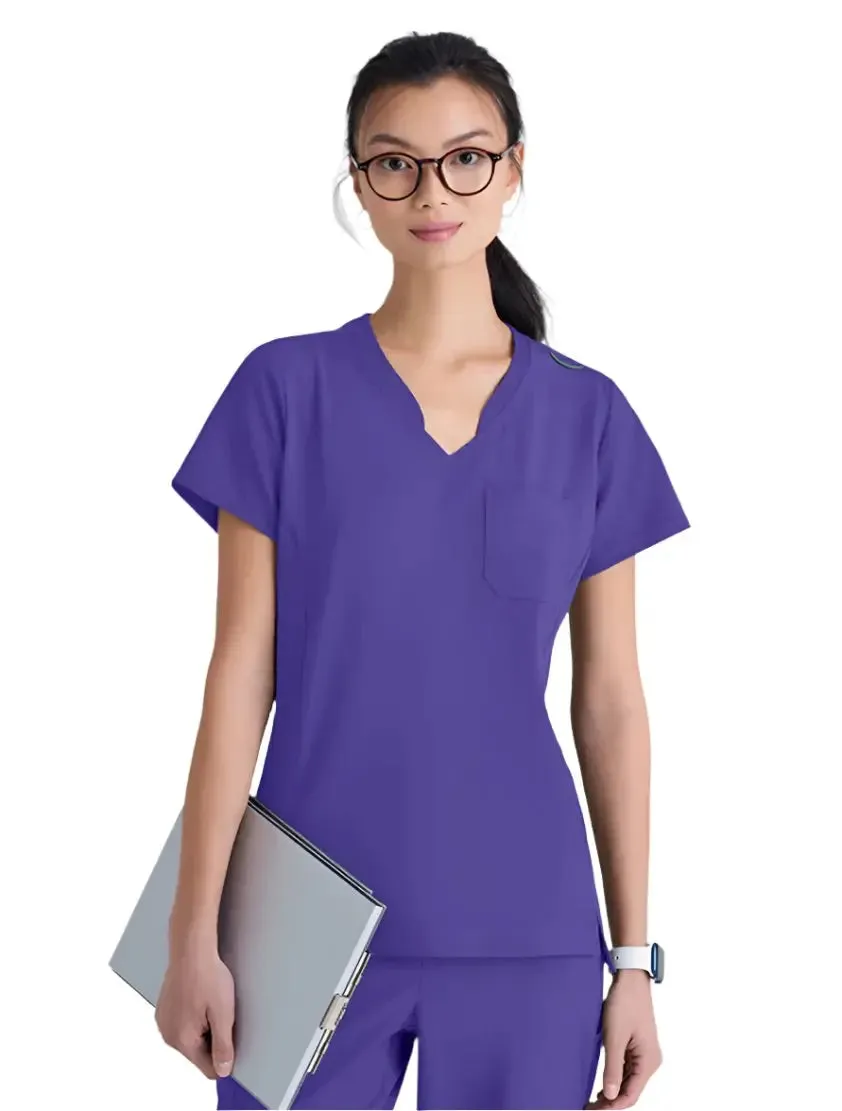 Grey's Anatomy™ Evolve by Barco Sway 1-Pocket Banded V-Neck  Scrub Top