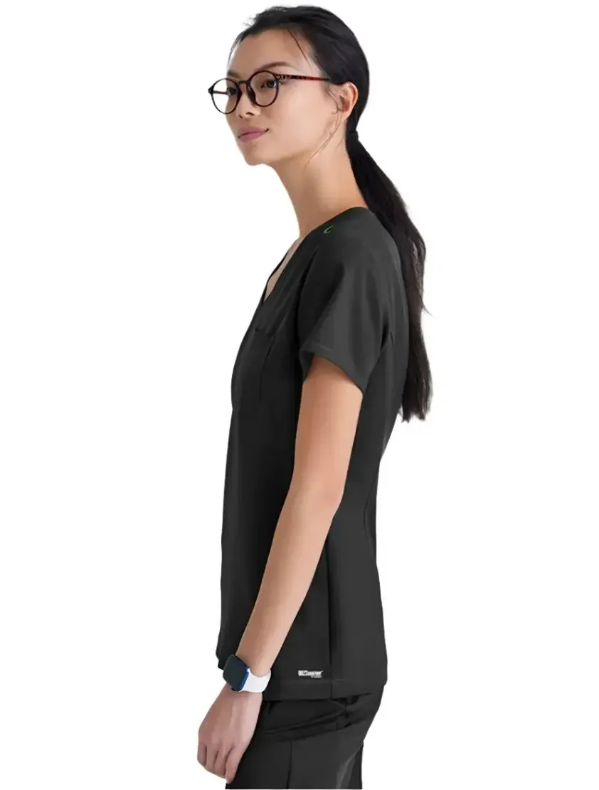Grey's Anatomy™ Evolve by Barco Sway 1-Pocket Banded V-Neck  Scrub Top