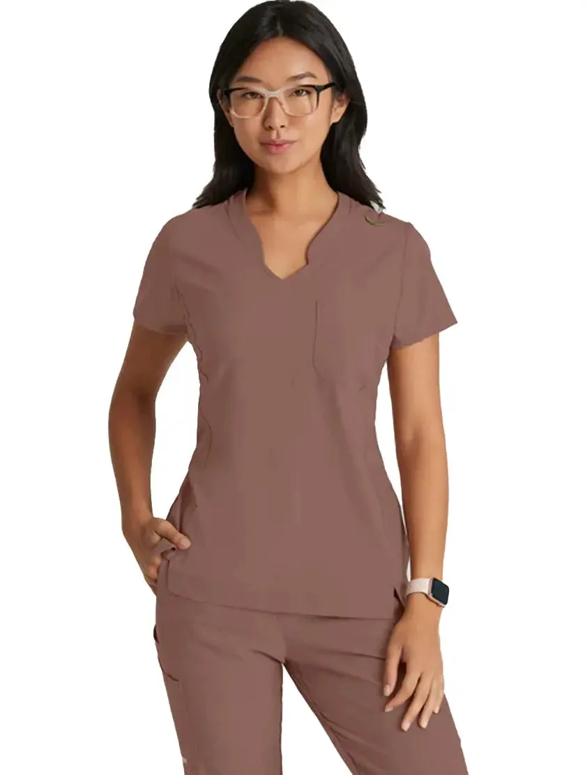Grey's Anatomy™ Evolve by Barco Sway 1-Pocket Banded V-Neck  Scrub Top
