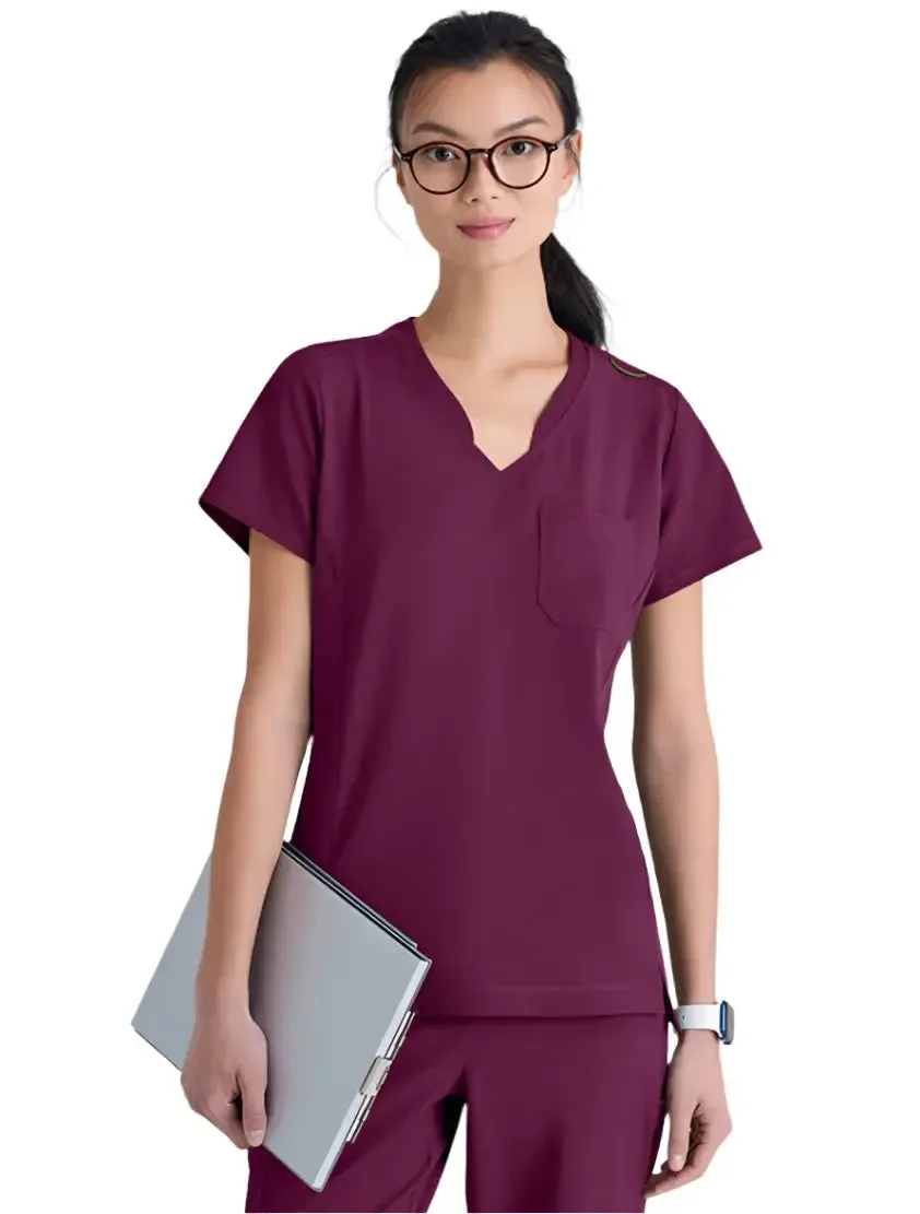 Grey's Anatomy™ Evolve by Barco Sway 1-Pocket Banded V-Neck  Scrub Top