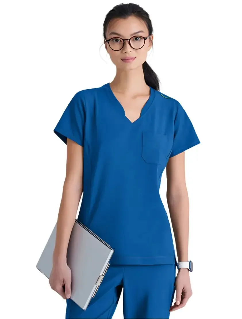 Grey's Anatomy™ Evolve by Barco Sway 1-Pocket Banded V-Neck  Scrub Top