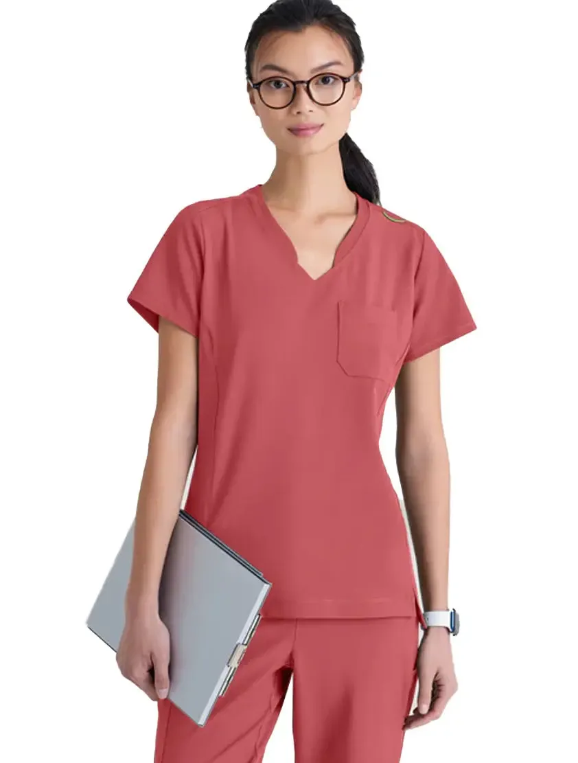 Grey's Anatomy™ Evolve by Barco Sway 1-Pocket Banded V-Neck  Scrub Top