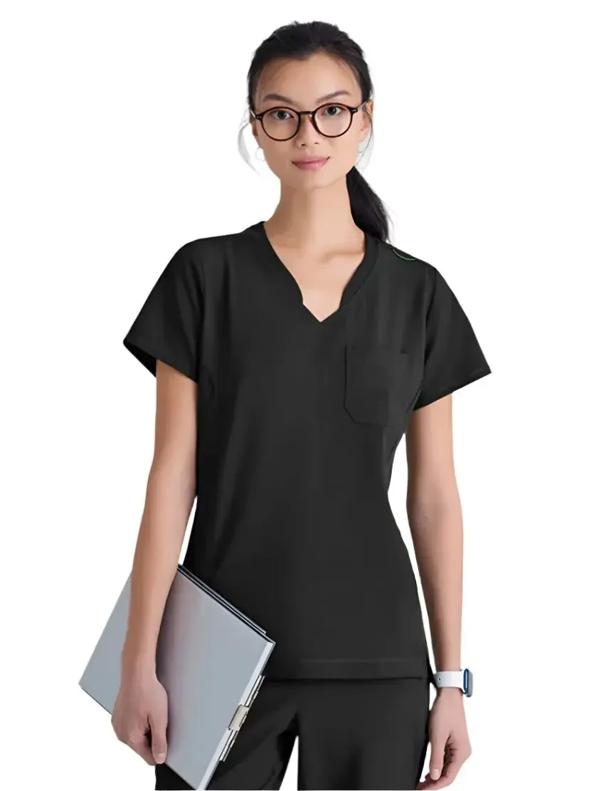 Grey's Anatomy™ Evolve by Barco Sway 1-Pocket Banded V-Neck  Scrub Top
