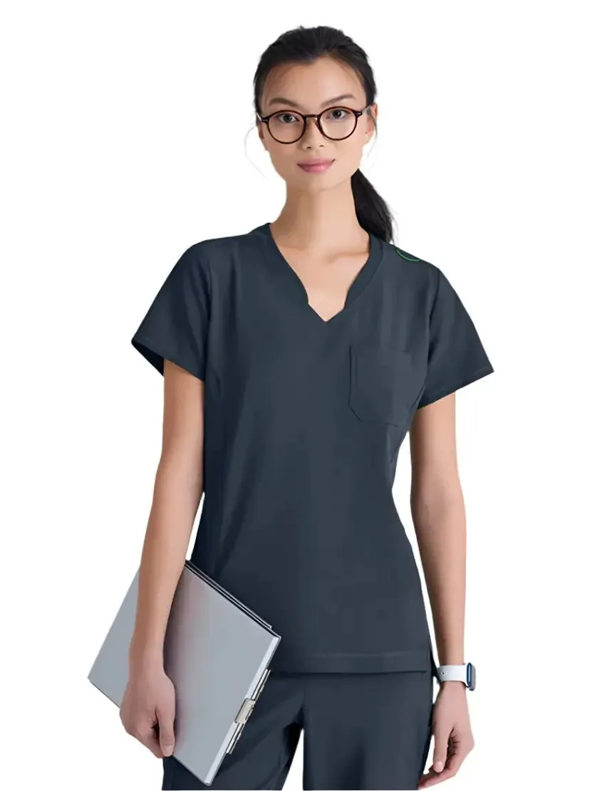Grey's Anatomy™ Evolve by Barco Sway 1-Pocket Banded V-Neck  Scrub Top