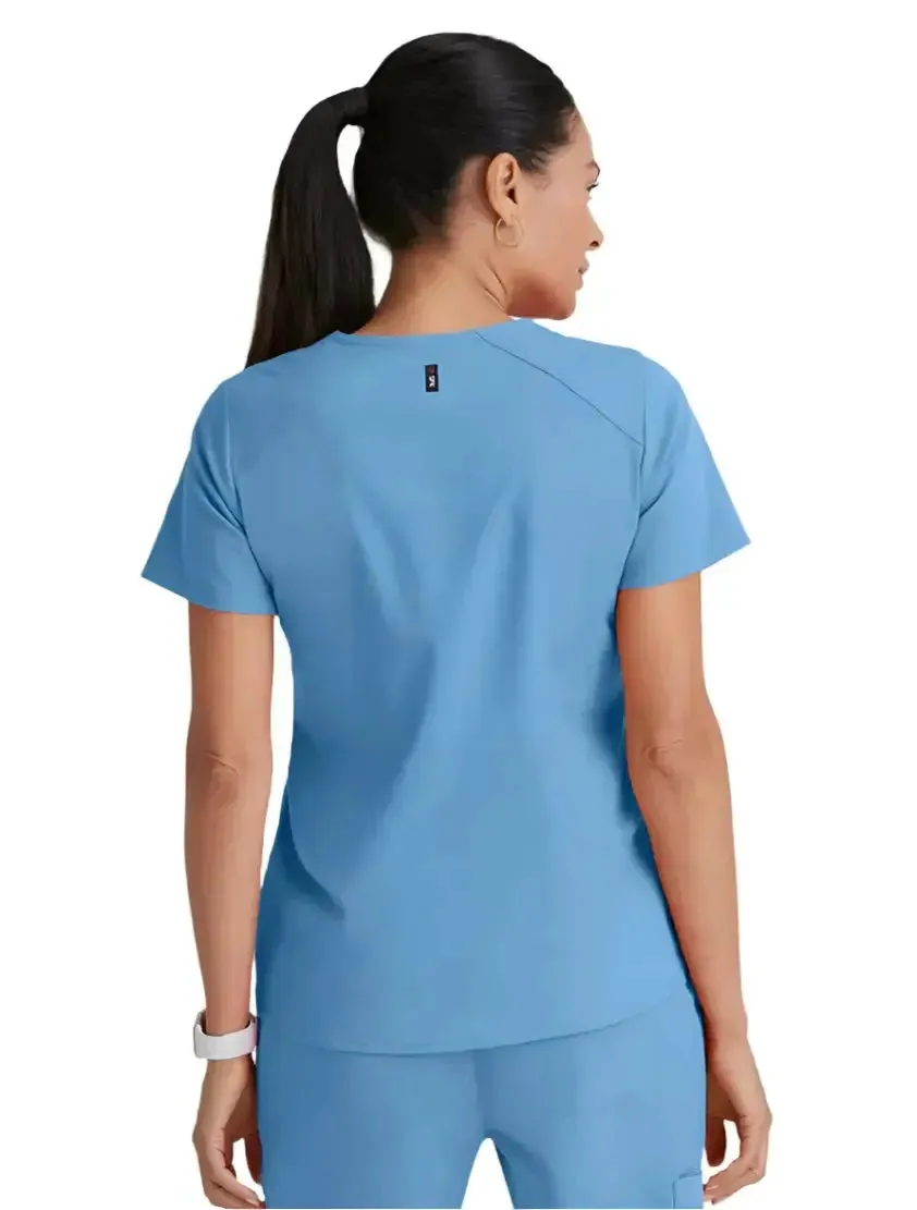Grey's Anatomy Stretch™ by Barco Emma 4-Pocket V-Neck Scrub Top-Plus