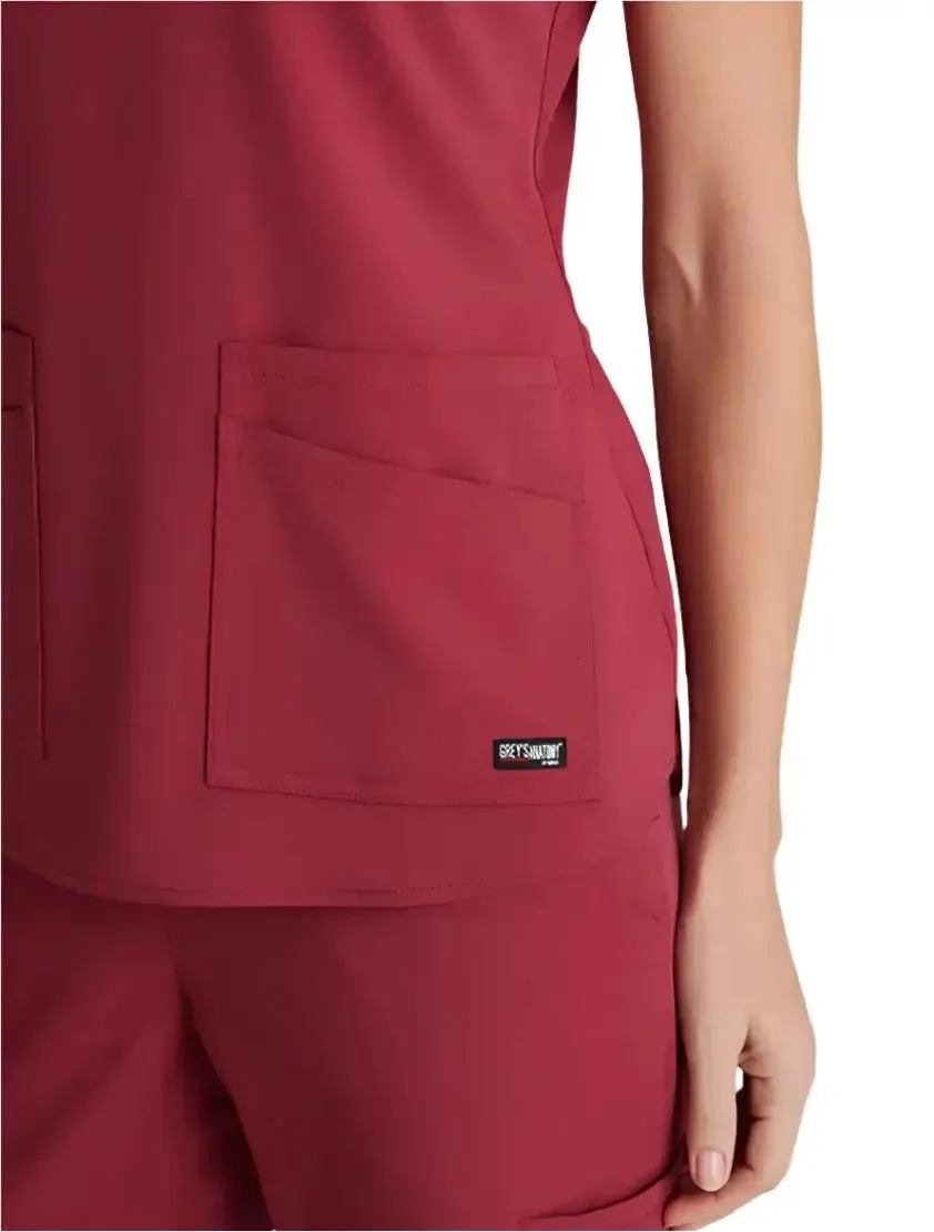 Grey's Anatomy Stretch™ by Barco Emma 4-Pocket V-Neck Scrub Top-Plus