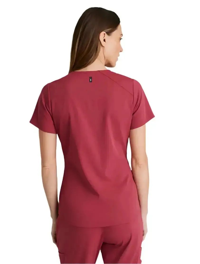 Grey's Anatomy Stretch™ by Barco Emma 4-Pocket V-Neck Scrub Top-Plus