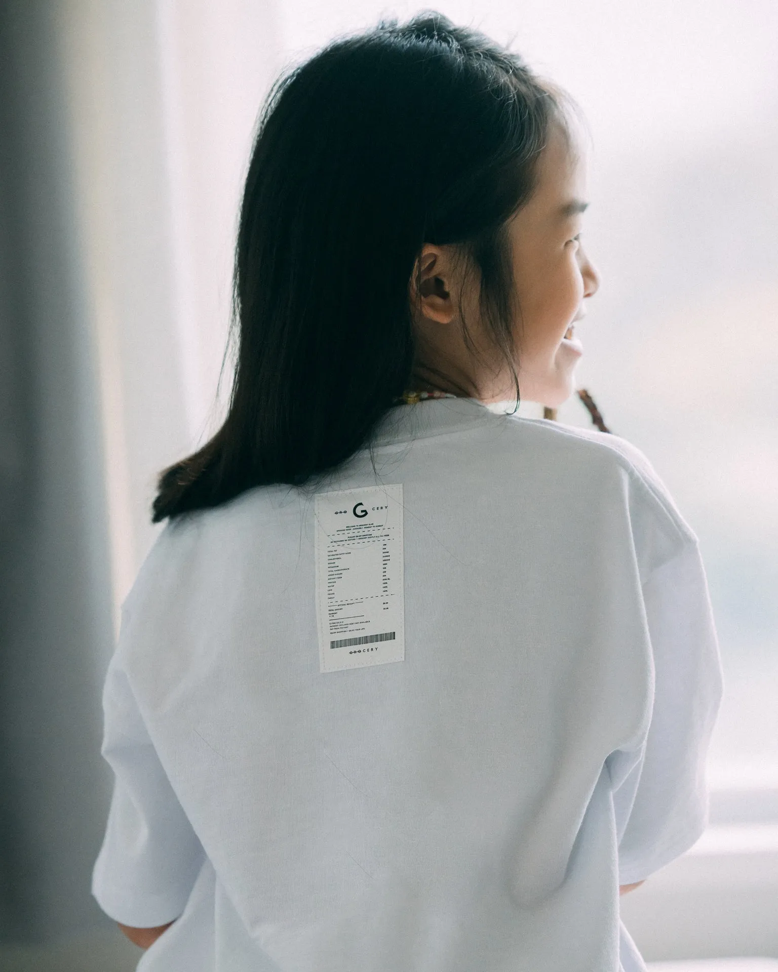 GROCERY KIDS MINI INVOICE TEE/ WHITE