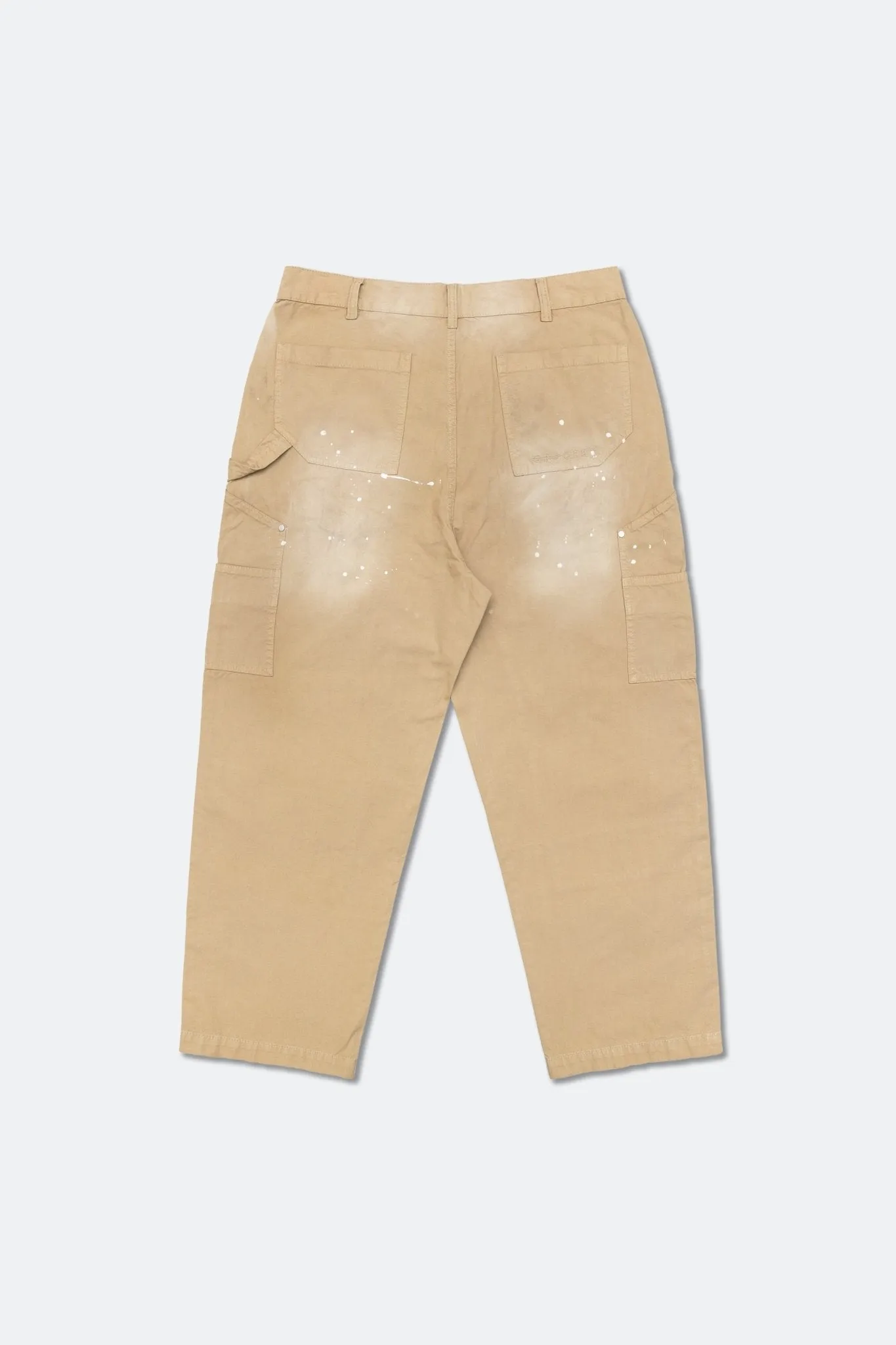 GROCERY PT-011 DOUBLE KNEE VINTAGE WORKER PANTS/ BEIGE