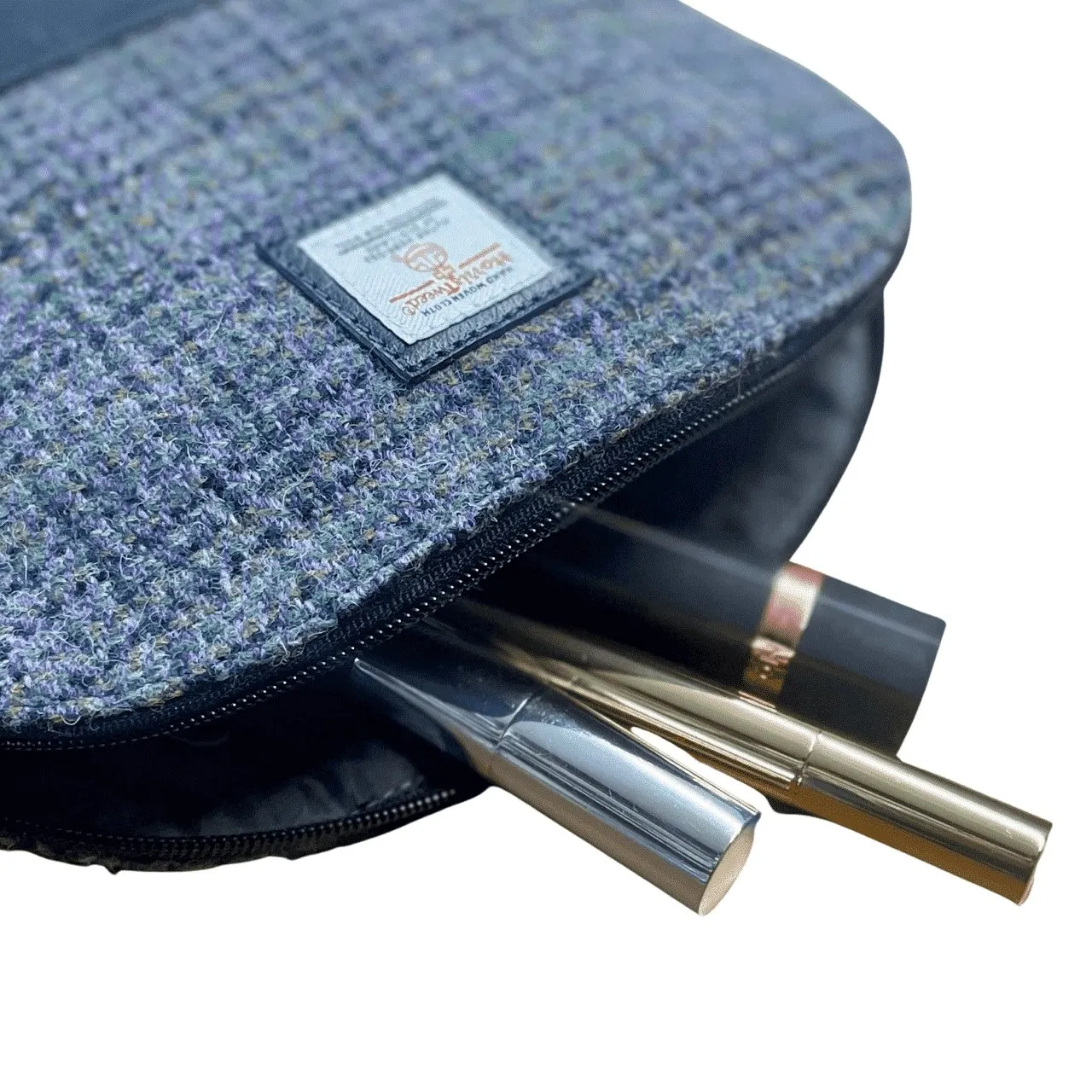 Harris Tweed Cosmetic Bag - Thistle Melange