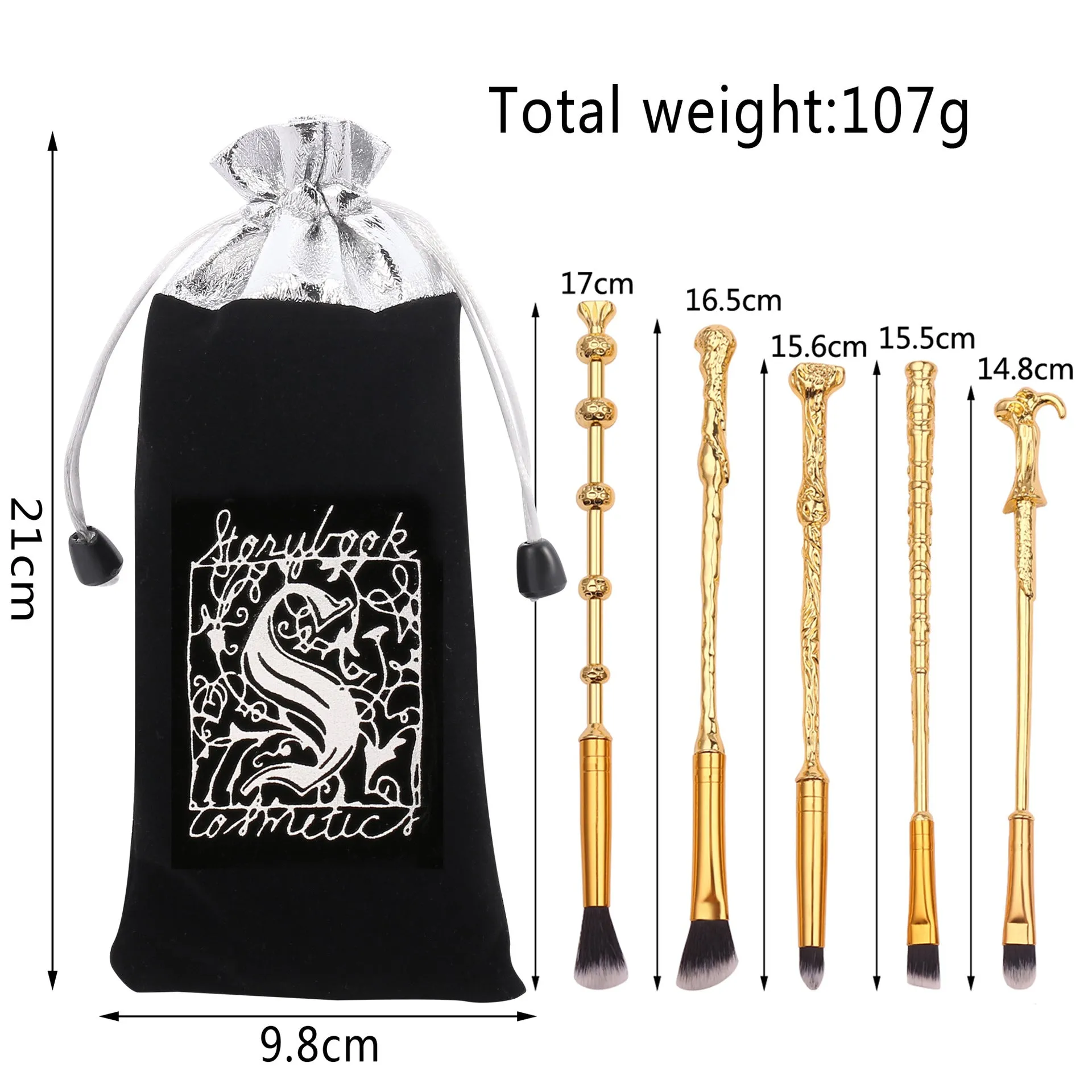 Harry Potter Hermione Dumbledore Magic Wand Makeup Brush Tool Set