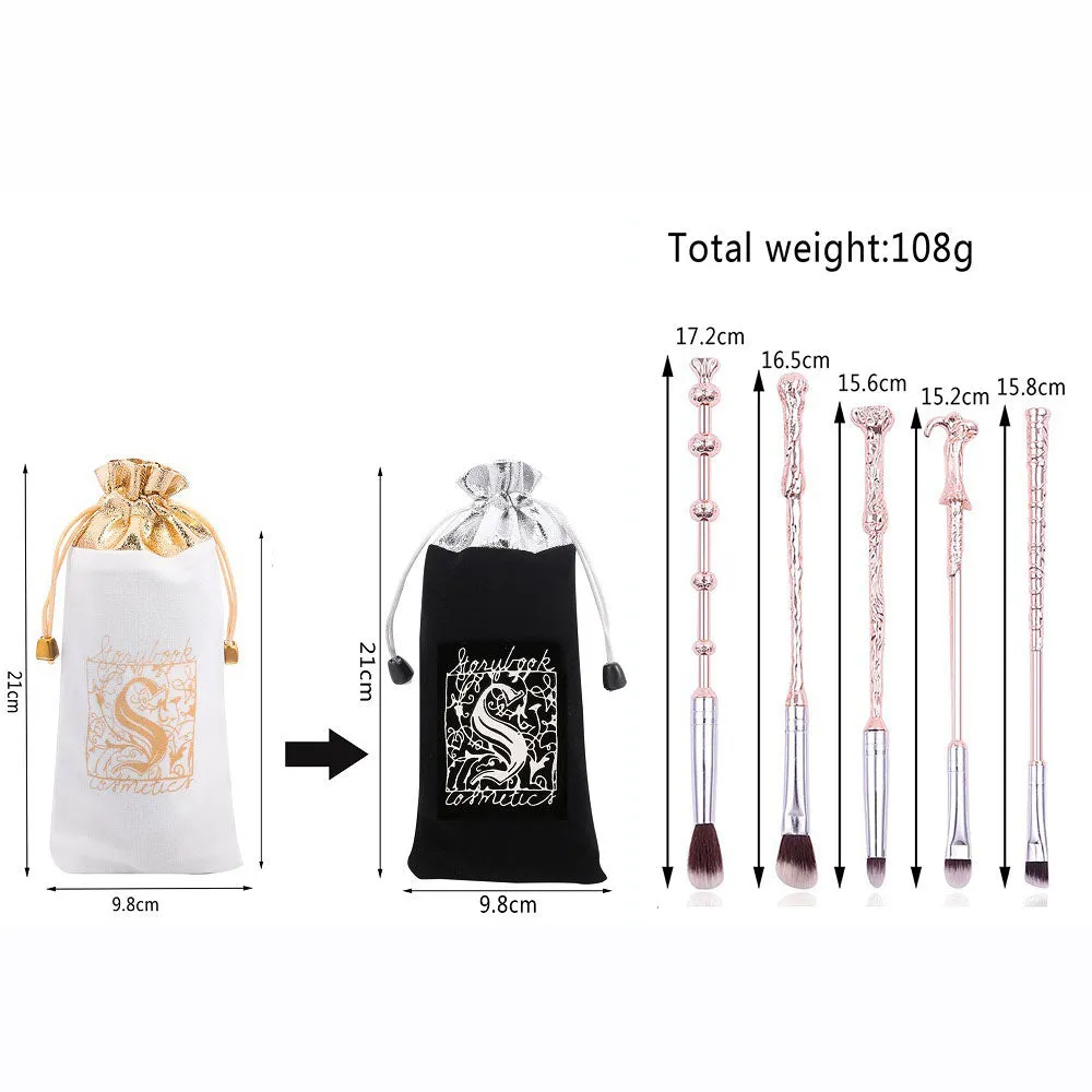 Harry Potter Hermione Dumbledore Magic Wand Makeup Brush Tool Set