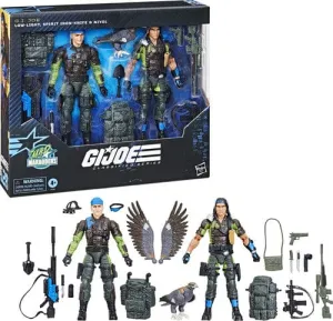 HASBRO COLLECTIBLES: G.I. JOE CLASSIFIED SERIES - MAD MARAUDERS 128 - LOW-LIGHT/SPIRIT IRON-KNIFE/NIYOL ACTION FIGURE SET
