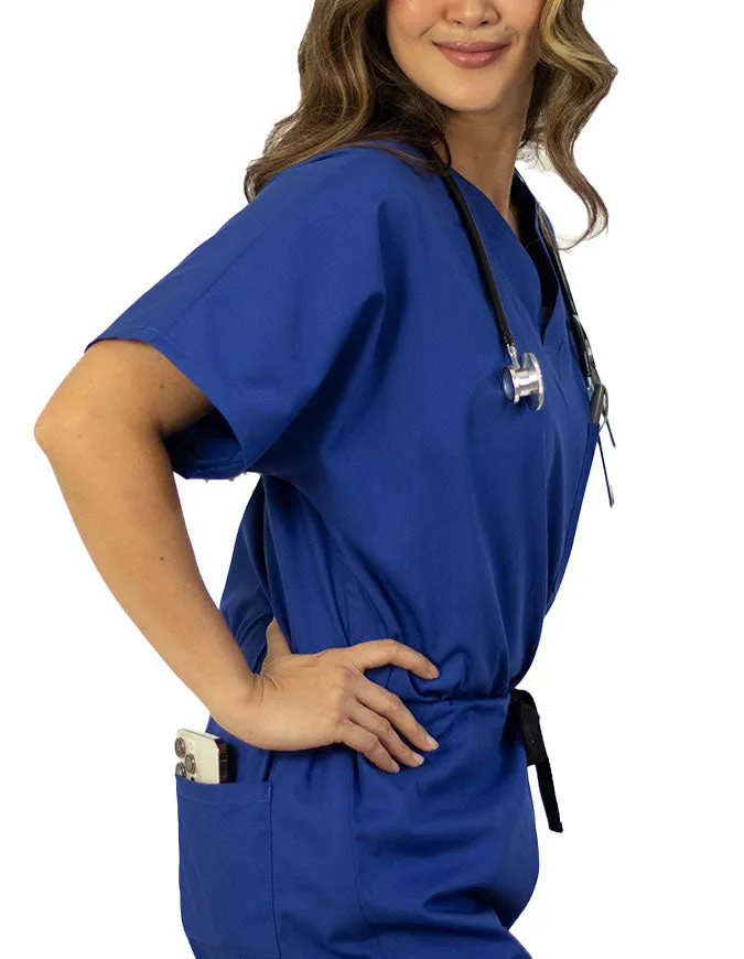 Heedfit Unisex V-Neck Four Pocket Scrub Top