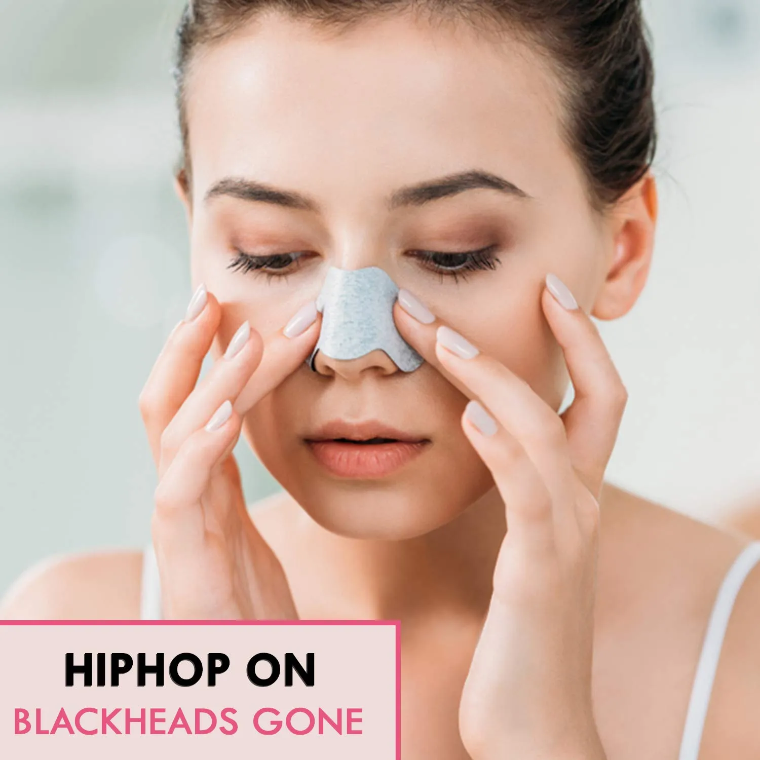 HipHop Blackhead Remover Nose Strips for Women (Activated Charcoal, 10 Strips)   Body Wax Strips (Aloe Vera, 8 Strips)