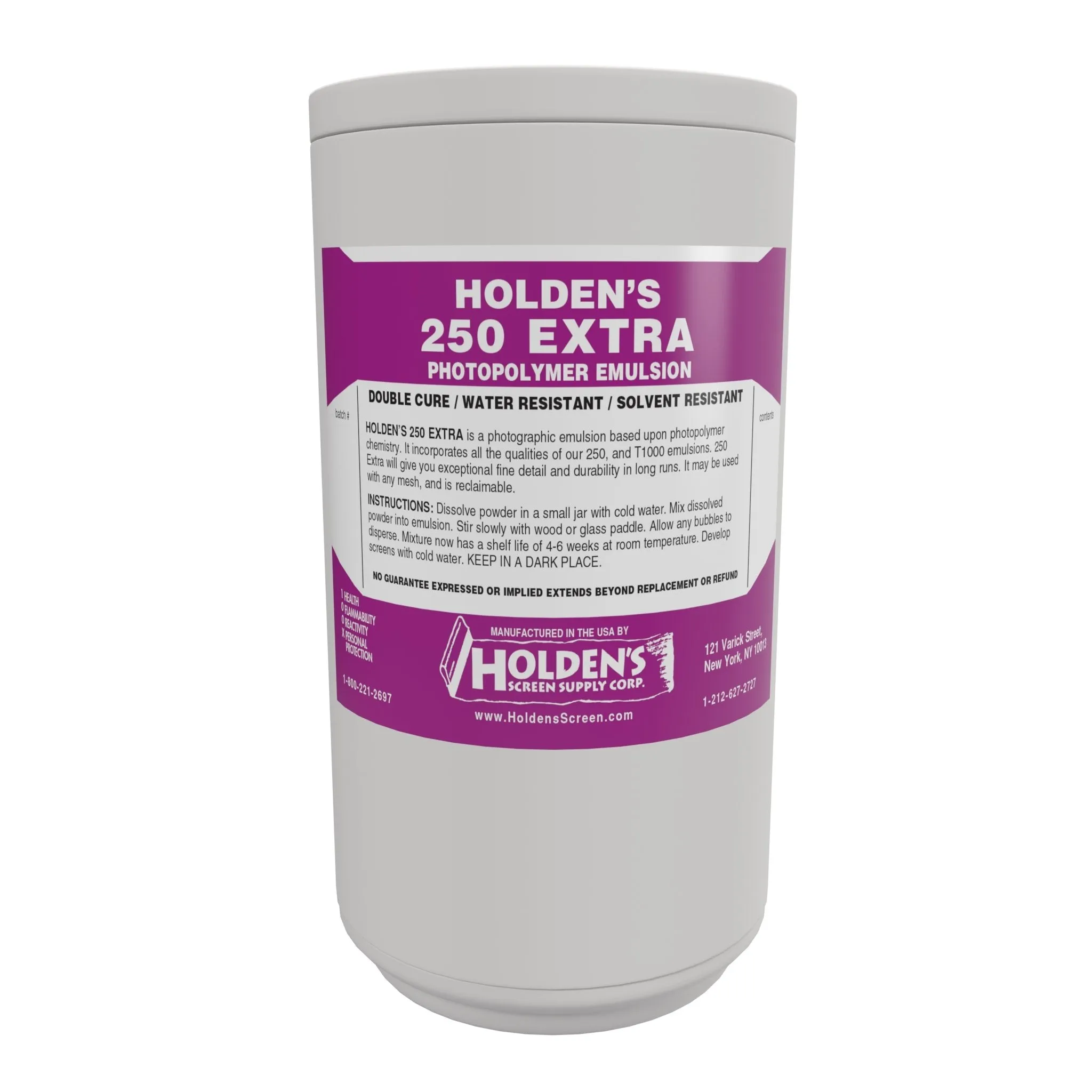 Holden's 250 Extra Diazo Photopolymer Emulsion