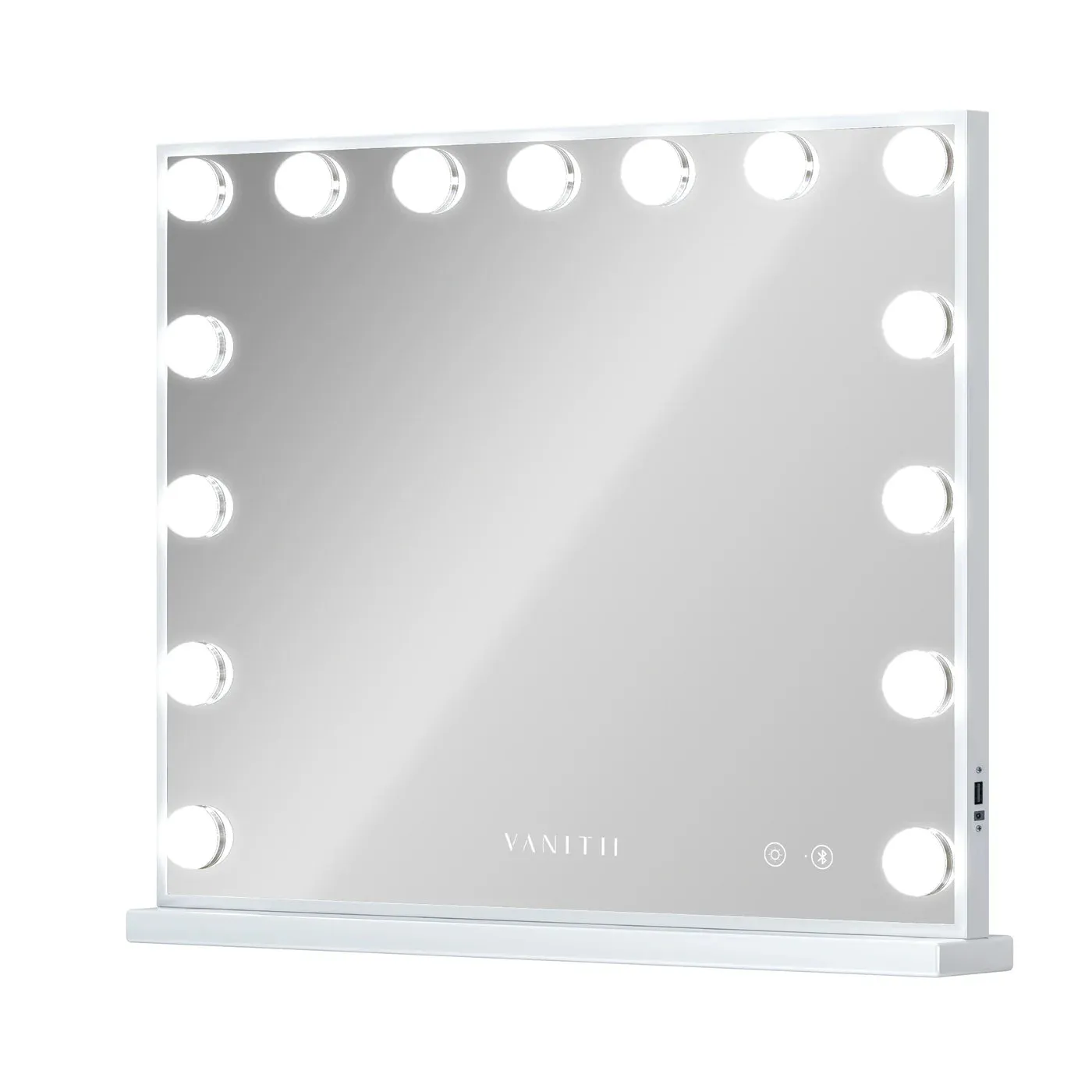 Hollywood Vanity Mirror with Bluetooth Speaker XXL - 15 Dimmable LED Bulbs