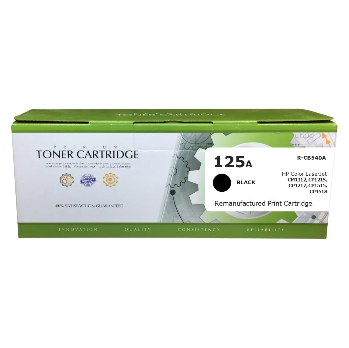 HP 125A (CB540A) Black Compatible Toner Cartridge [2,200 pages]