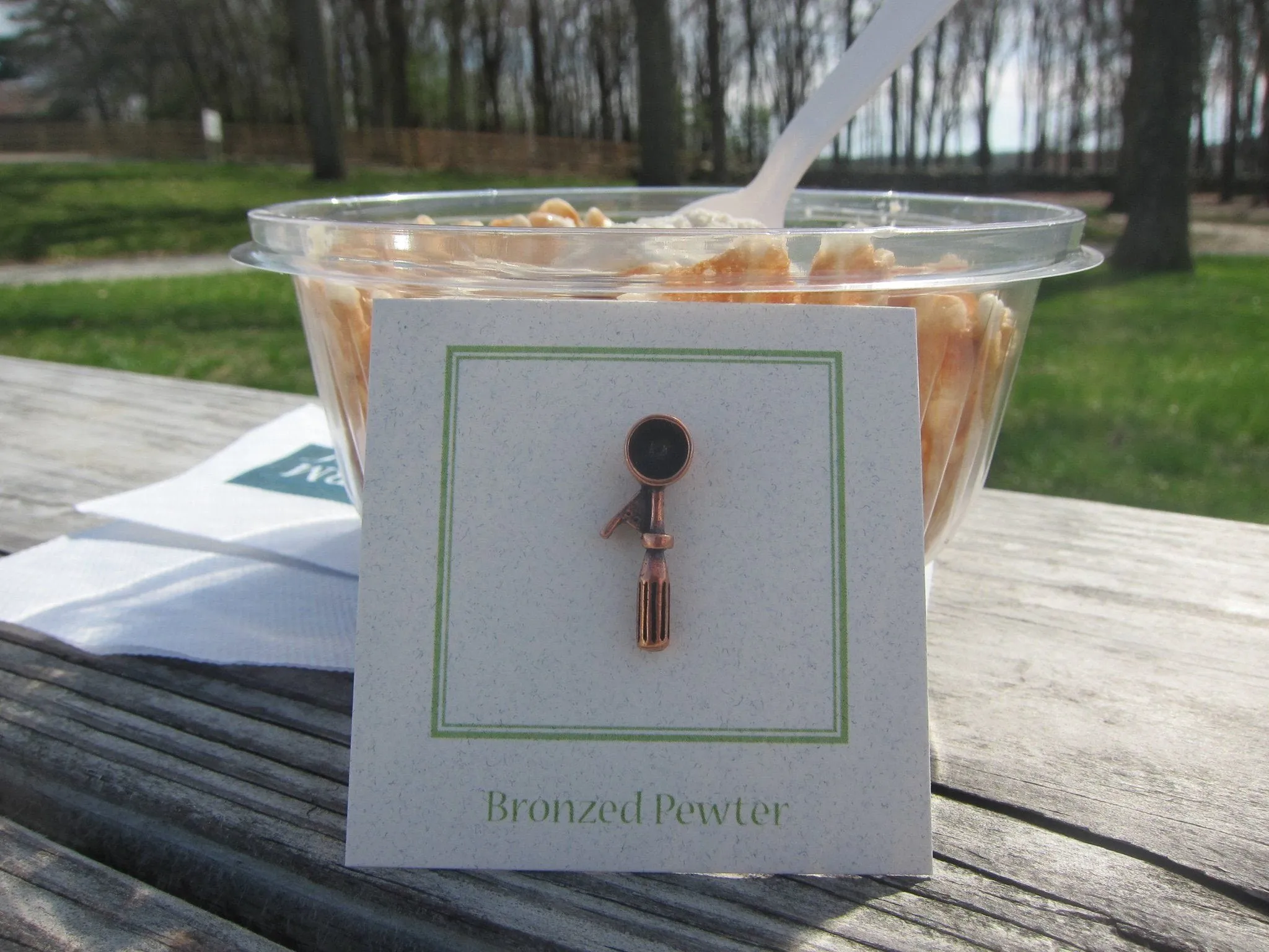 Ice Cream Scoop Copper Lapel Pin