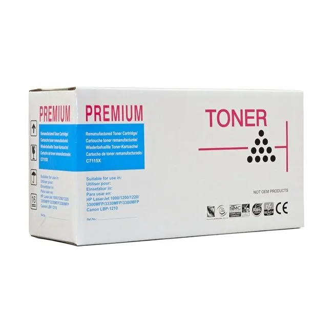 Icon Remanufactured HP C7115X/Canon EP25 Black Toner Cartridge