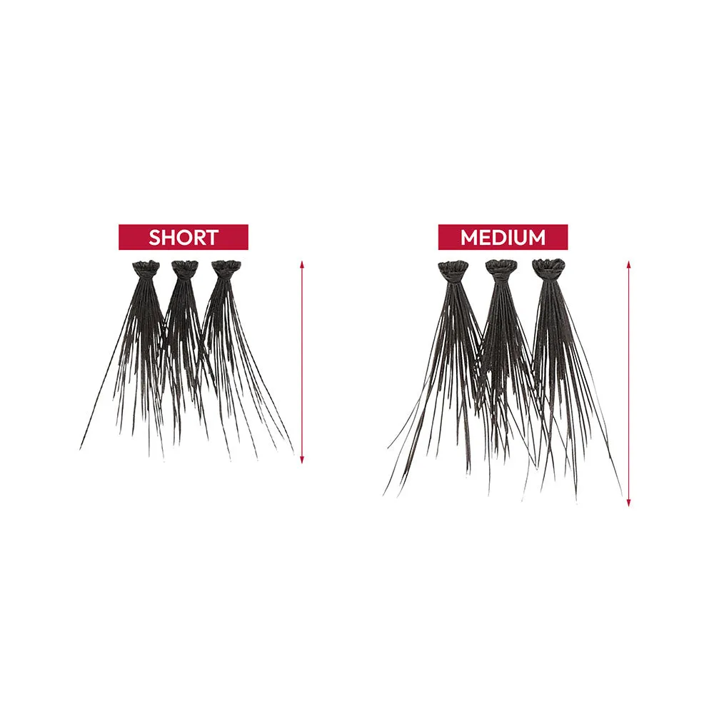 iEnvy Eyelash, Triple Black Knotted - Regular Short and Medium Trios (KPEC02TB)