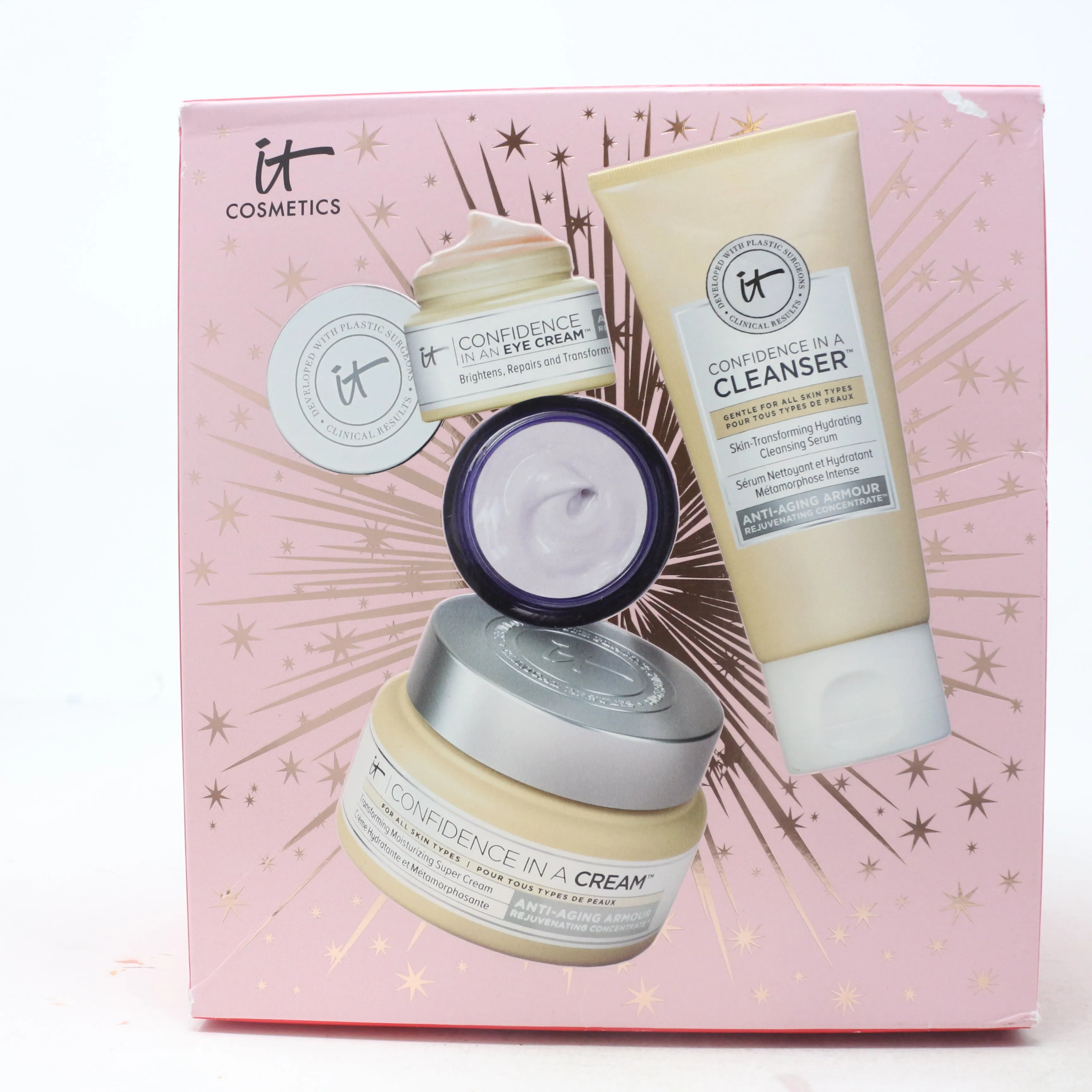 It Cosmetics Celebrate Confidence In Your Skincare 4-Pcs Gift Set New With Box