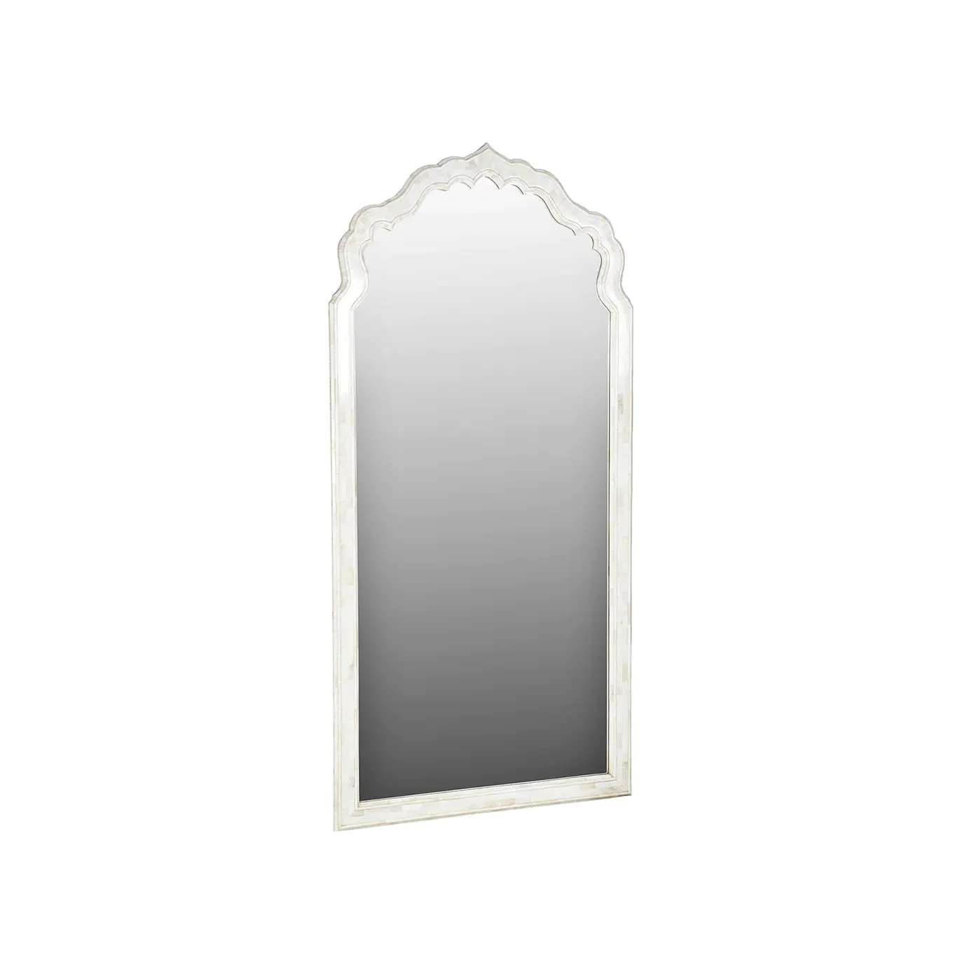 Ivory Floor Mirror
