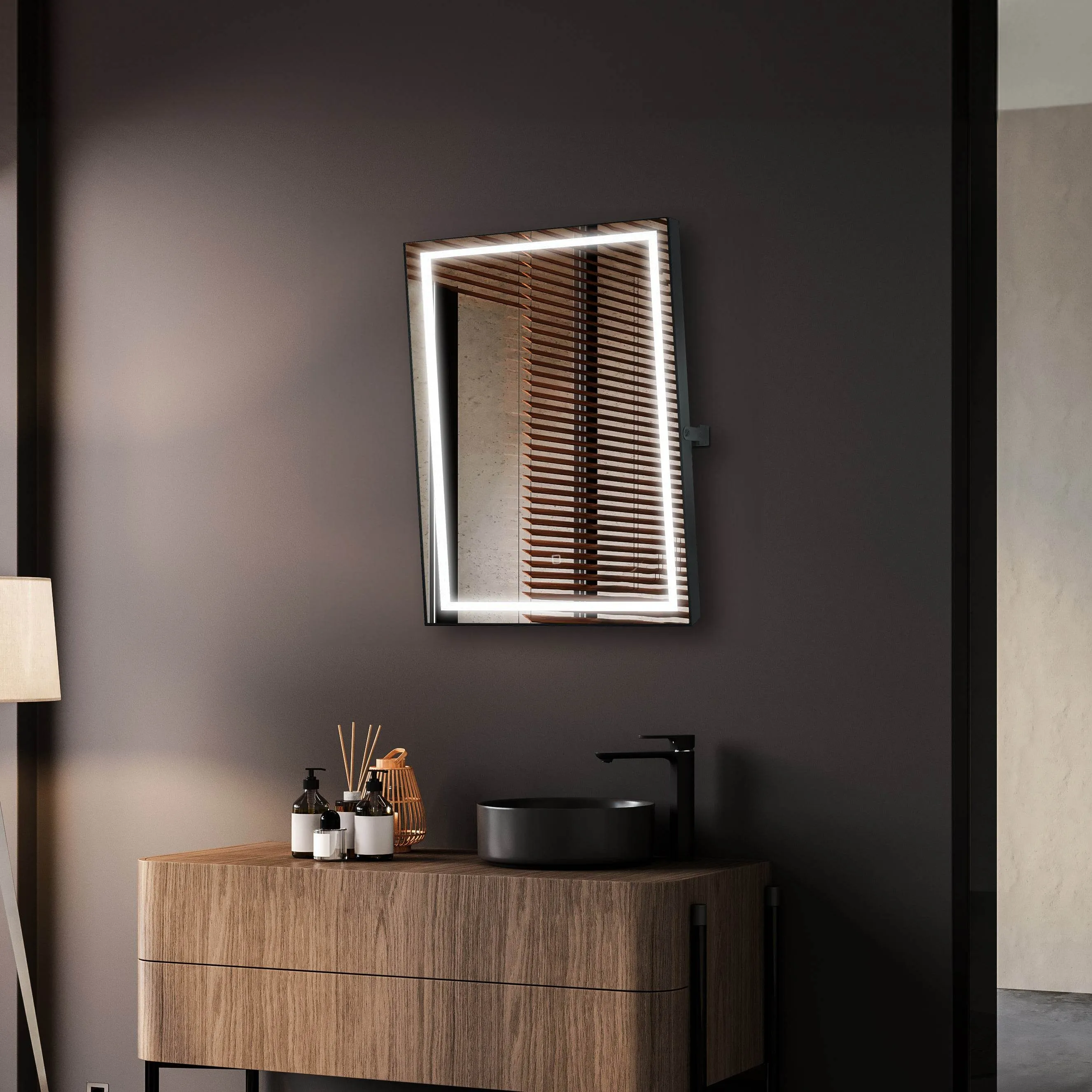 Kalista 24"W x 32"H Pivoting LED Mirror