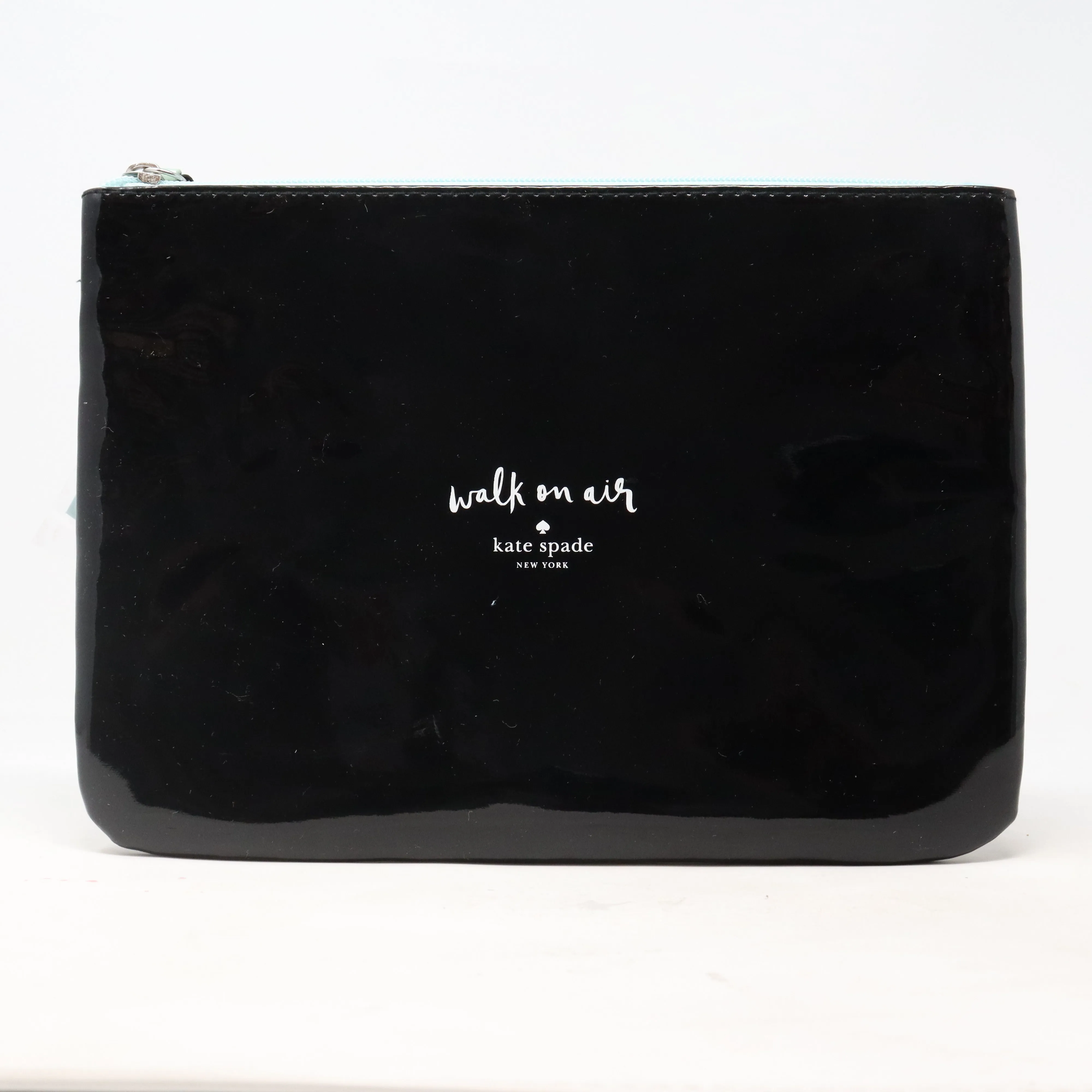 Kate Spade Black And Teal Walk On Air Cosmetic Bag  / New