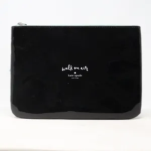 Kate Spade Black And Teal Walk On Air Cosmetic Bag  / New