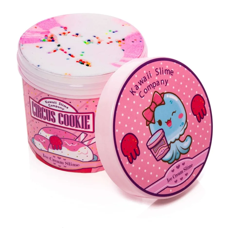 Kawaii Slime Company Circus Cookie Scented Ice Cream Pint Slime