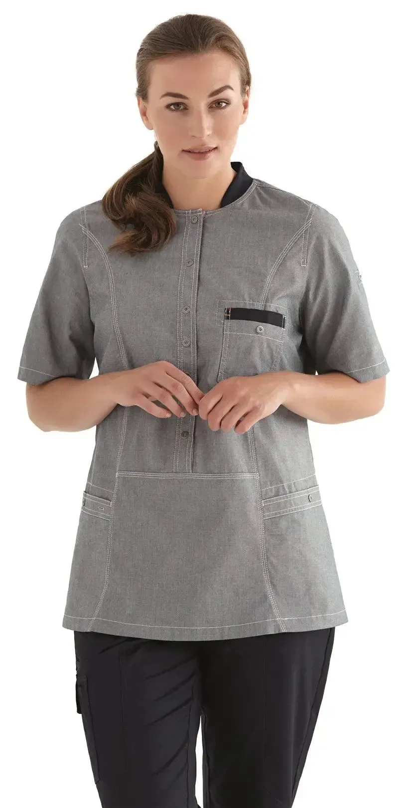 Kentaur Ladies Half Smock w/Soft Stand Up Collar