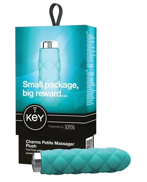 Key By Jopen Charms Plush Petite Massager - Blue