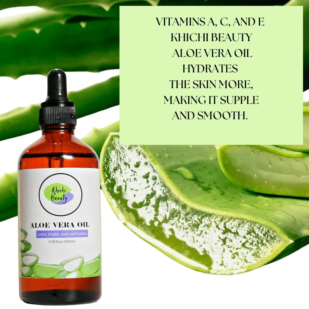 Khichi Beauty 5 Pack Moisturizing Oils, Star Anise, Pomegranate, ,Aloe Vera, Rosemary And Apricot 3.38 Fl Oz Bottles Each.