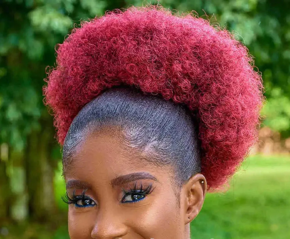 Kinky Big Afro Puff Drawstring Ponytail Extensions