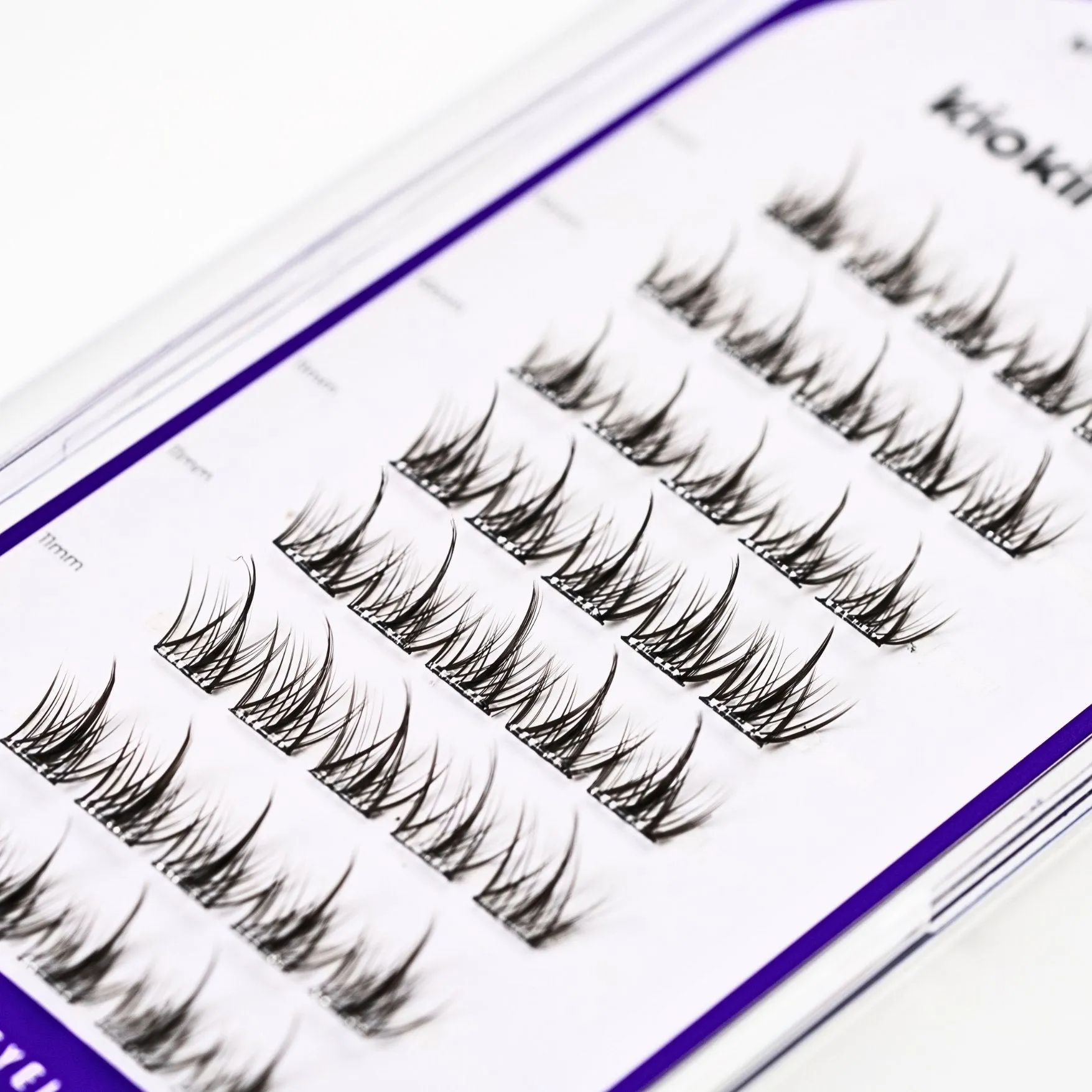 Kiokii and... Eyelashes Book Cluster Lashes - Elegant Length 10mm-12mm