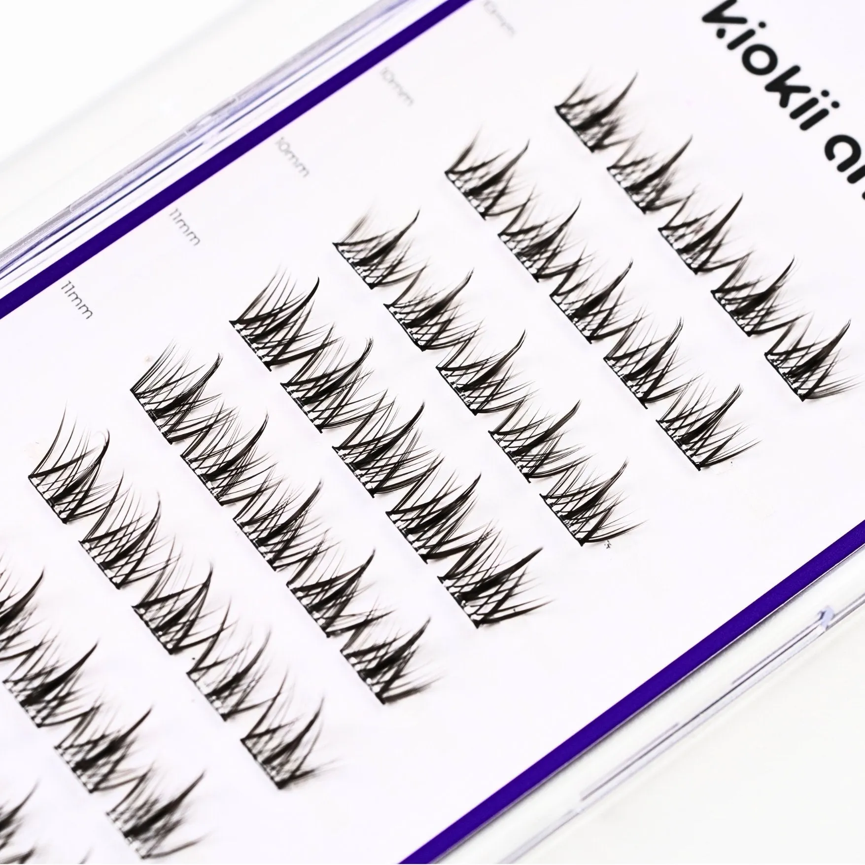 Kiokii and... Eyelashes Book Cluster Lashes - Elegant Length 10mm-12mm