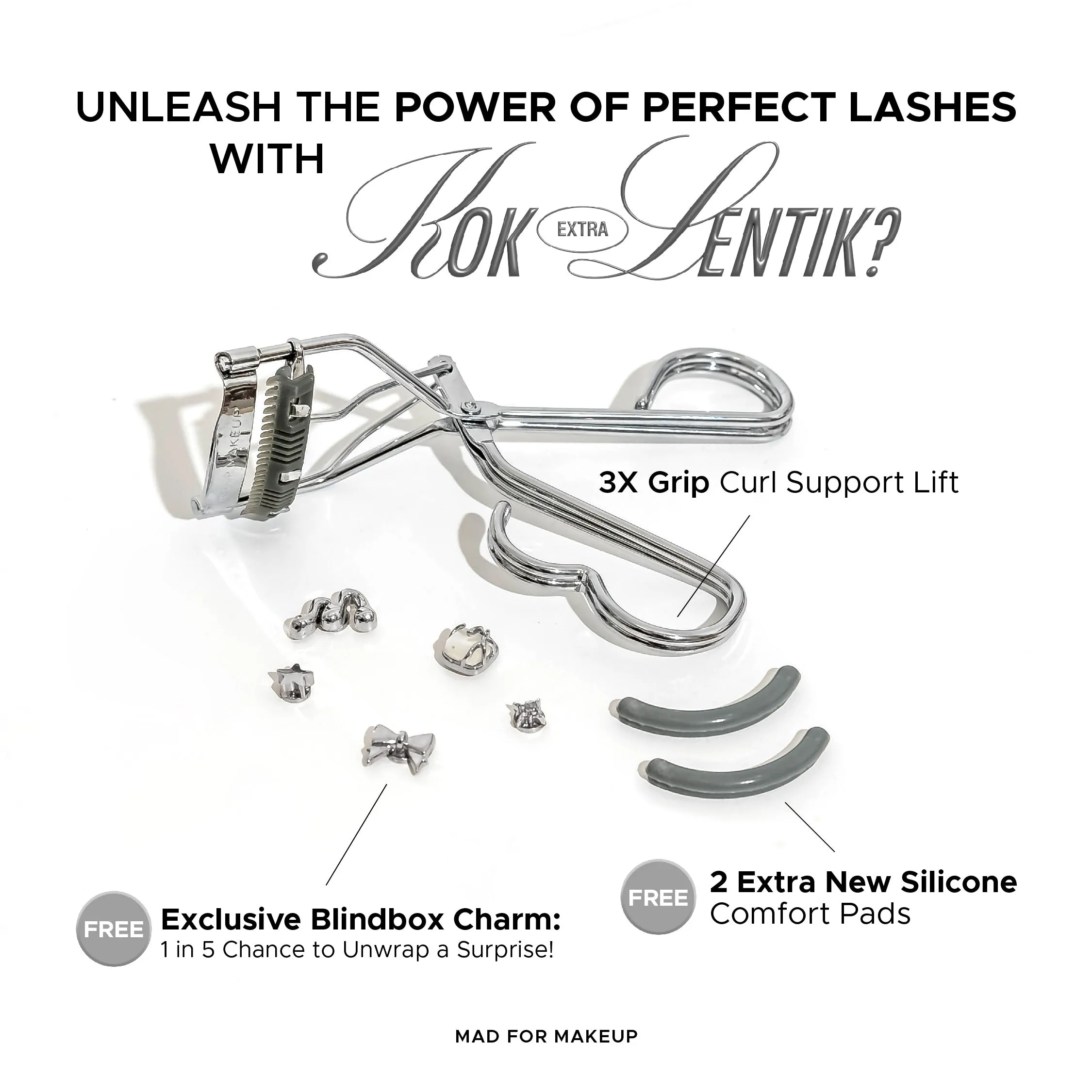 Kok Extra Lentik - Patented Eyelash Curler   Free Blind Box