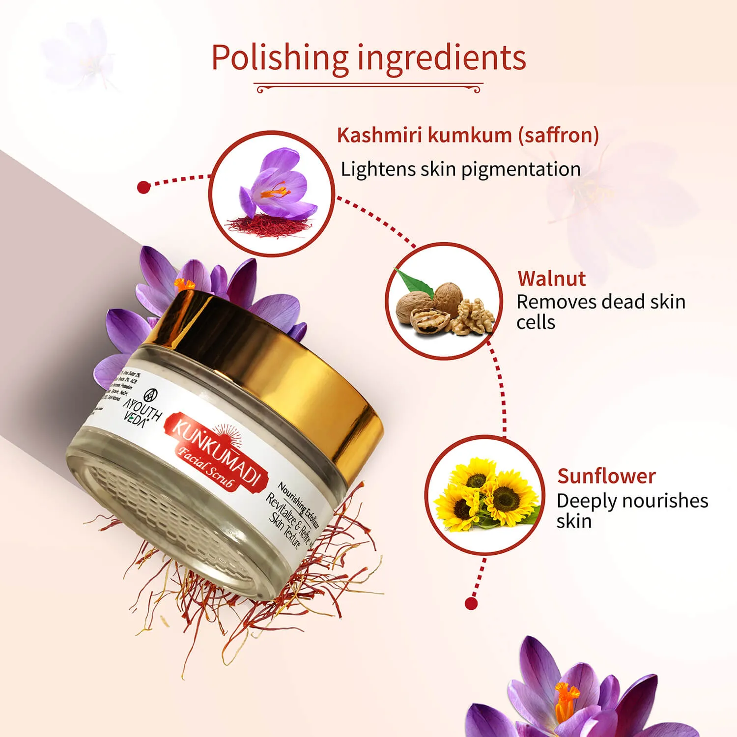 Kunkumadi Facial Scrub ( Net Qty -50g )