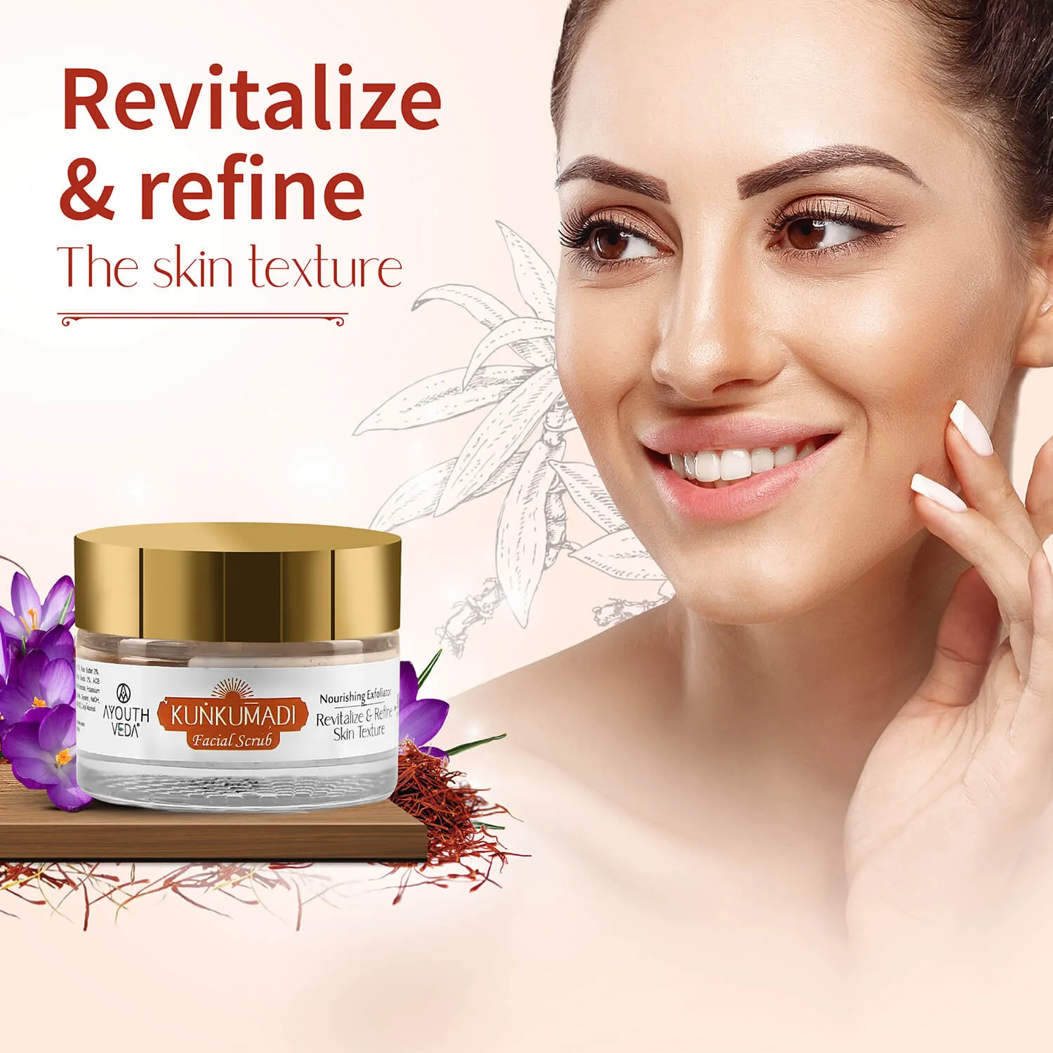 Kunkumadi Facial Scrub ( Net Qty -50g )