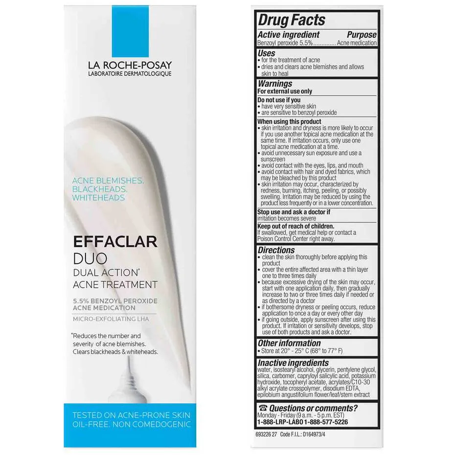 LA ROCHE POSAY La Roche-Posay Effaclar Duo Dual Acne Spot Treatment With Benzoyl Peroxide