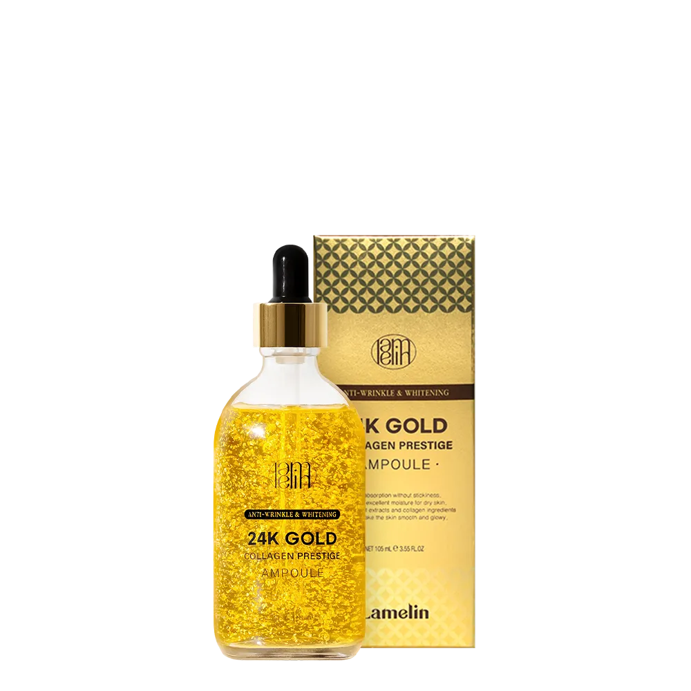 LAMELIN Anti Wrinkle & Whithening 24 K Gold Collagen Prestige Ampoule