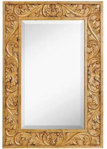 Large Gold Antique Framed Mirror 24" x 35"