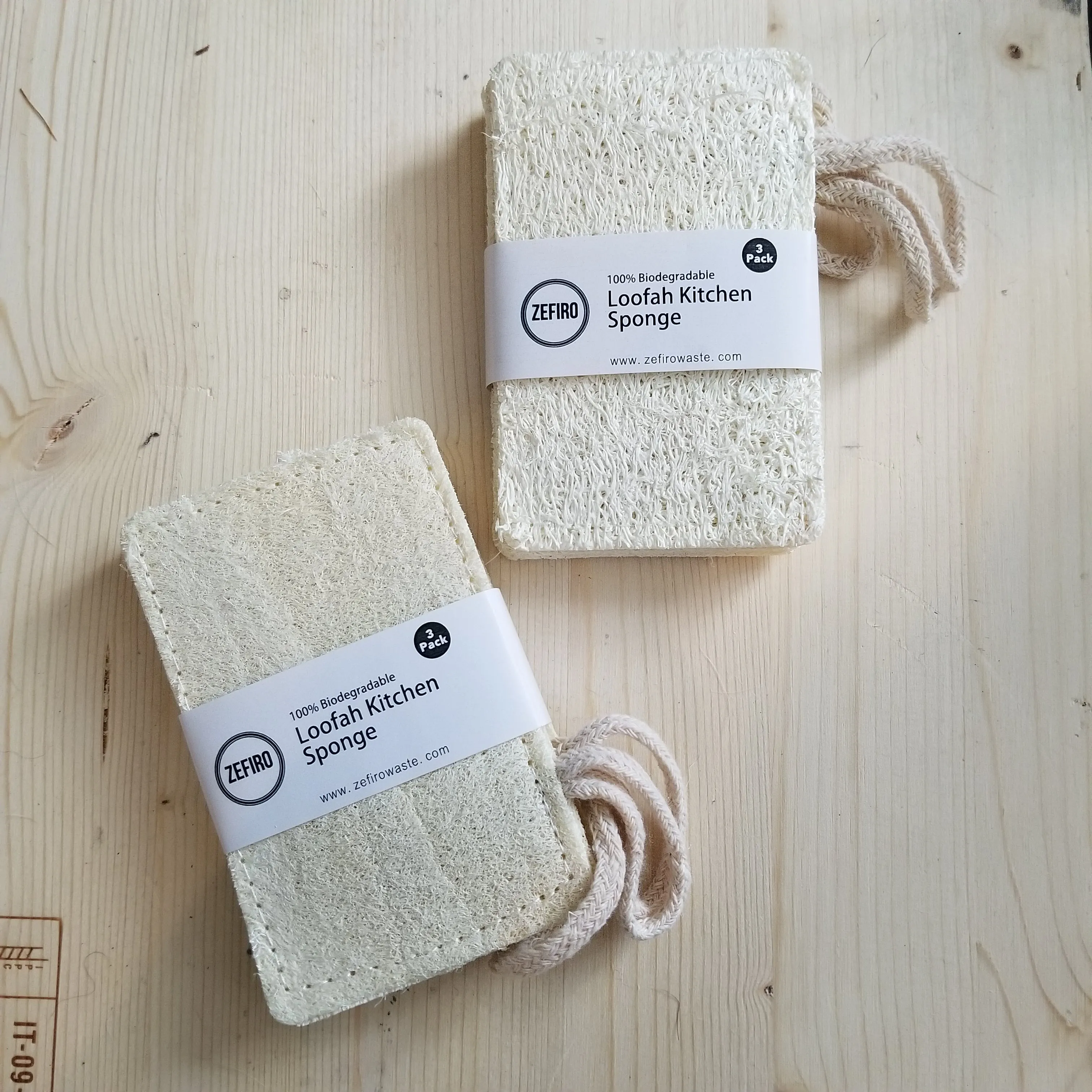 Loofah Kitchen Sponge -  (3 Pack)